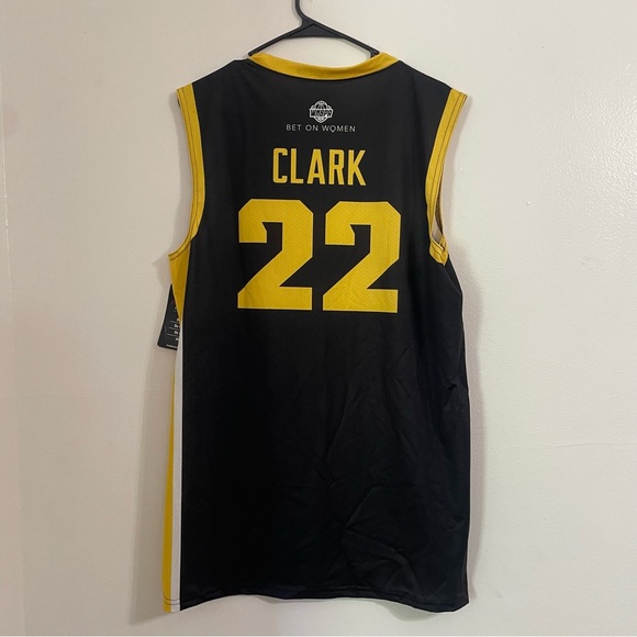 CAITLIN CLARK PROSPHERE IOWA HAWKEYES BLACK AUTHENTIC JERSEY - Picture 4 of 5